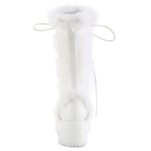 DEMONIA - CUBBY 311 White Platform Boots - Picture 4 of 4
